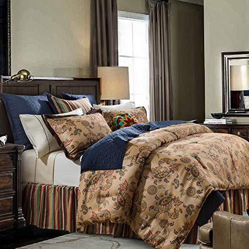  IEnd Accents Tammy Multicolor Stripe Western Bedskirt, King