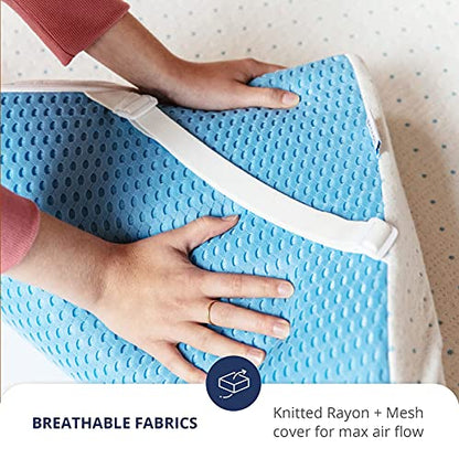  3 Inch Memory Foam Mattress Topper Twin XL - Select High Density Ventilated Extra Long Mattress Pad - Removable Bamboo-Rayon Cover