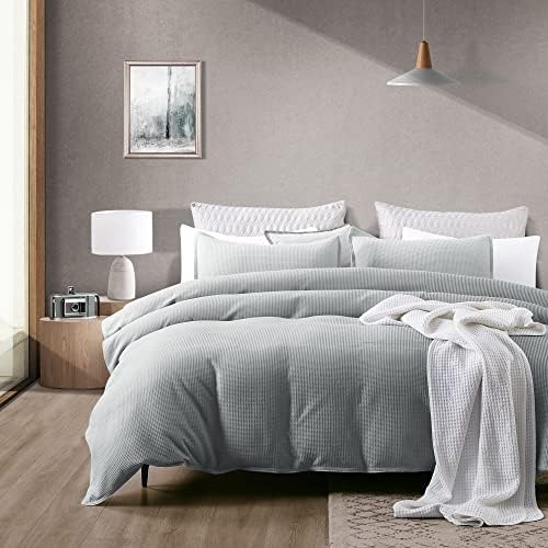  TILLYOU White Fluffy Duvet Cover Queen Set, Ultra Soft Shaggy Comforter Set Milk Crystal Velvet Bedding Faux Fur Plush Fuzzy Comforter Cover, 3 Pieces (1 Duvet Cover + 2 Pillow Shams)