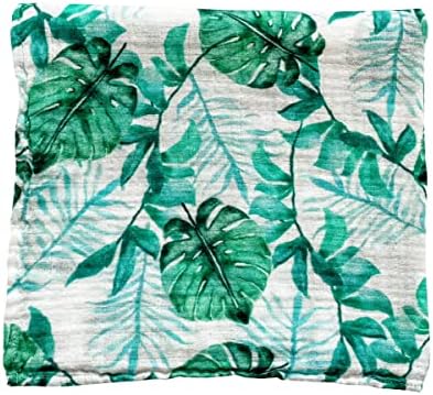  Florida Kid Co. Fish Baby Swaddle Blanket - 70% Bamboo/ 30% Cotton Muslin - Silky Soft, Breathable, Lightweight, Multipurpose, Nursery Shower Gift, Large - 47 In. X 47 In. Baby Essentials