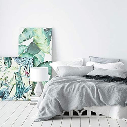  Eikei Washed Cotton Chambray Duvet Cover Solid Color Casual Modern Style Bedding Set Relaxed Soft Feel Natural Wrinkled Look (King, Desert Sand)