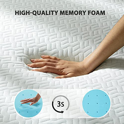  3 Inch Gel Memory Foam Mattress Topper Twin, Cooling Bed Topper For Back Pain With Removable Soft Cover, CertiPUR-US Certified, Twin
