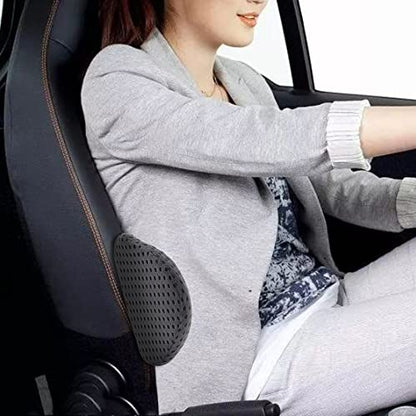 FOUSUPDT Lumbar Pillow, Memory Foam Lumbar Support Pillow For Office Chair And Car Seat, Back Support Pillow For Lower Back Pain Relief, Support Cushion Back Pillow For Sleeping, Driving(Grey)