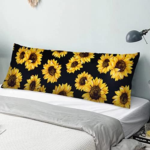  100 Dollar Bills Body Pillow Cover Funny USA Cash Current Money Us Dollars Long Pillow Case Protector With Zipper Rectangle Soft Large Pillow Cases Covers For Bedding,Couch,Sofa,Home Gifts 20"x54"