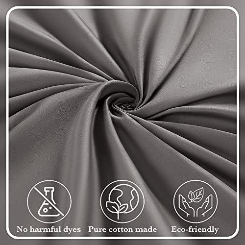  LIANLAM 1000 Thread Count Cotton King Size Sheets - 4 Piece, Luxury Egyptian 100% Cotton Bed Sheets Set, Smooth And Wrinkle, 16-Inch Deep Pocket(Dark Grey,King