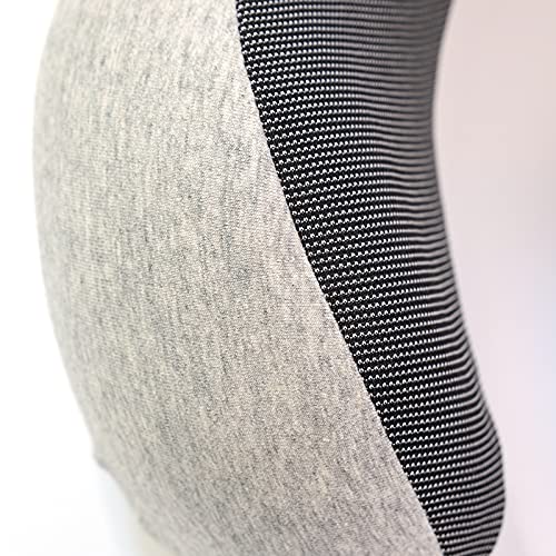  LYUTON, 2PCS Memory Foam Travel Pillow, Comfortable Neck Pillow, U Shape Pillow With Eye Mask & Earplugs (2, Grey)