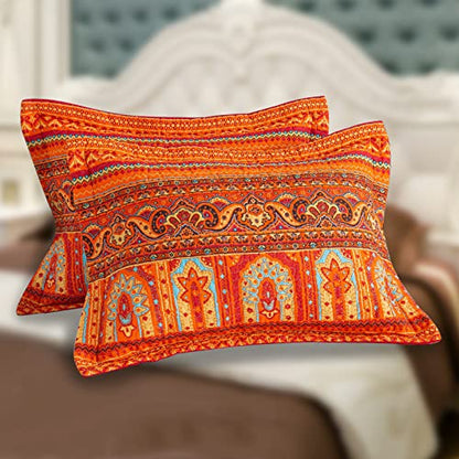  BEDIFANY 3 Pieces Boho Cotton Queen Size Quilt Sets,Soft Bedspread Queen Size Lightweight Quilted Coverlets Farmhouse Bedding Sets For Bed Decorations For All Seasons