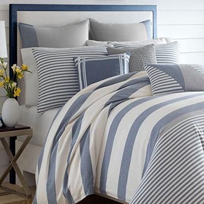 Nautica - Euro Sham, Stylish Home Decor With Hidden Zipper Closure (Fairwater Blue, 26" X 26")