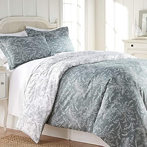  Perfect Paisley Collection - Premium Quality, Soft, Wrinkle, Fade, & Stain Resistant, Easy Care, Oversized Duvet Cover Set, King/California King, Blue