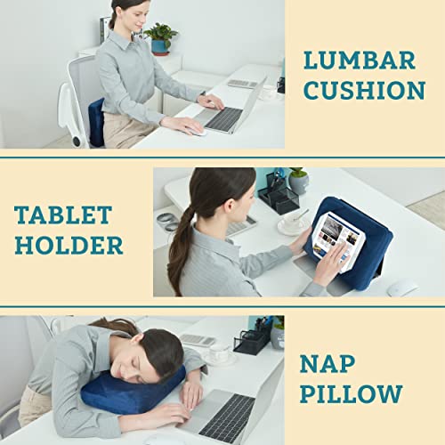  Comfyt Travel Pillow, Camping Pillow, Tablet Stand, Small Pillow Backpack Pillow Memory Foam Pillow Car Seat Cushion Lumbar Back Pillow, Tablet Holder Pillow Flight Pillow Kids Toddler Pillow