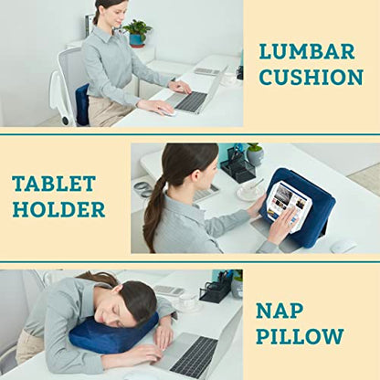  Comfyt Travel Pillow, Camping Pillow, Tablet Stand, Small Pillow Backpack Pillow Memory Foam Pillow Car Seat Cushion Lumbar Back Pillow, Tablet Holder Pillow Flight Pillow Kids Toddler Pillow