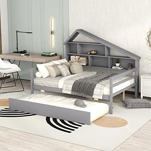  Merax Full Size Daybed, Wood Full Daybed Frame With Headboard, Full Size Sofa Bed, Perfect For Lounging, Sleeping Or Entertaining Guests, Espresso