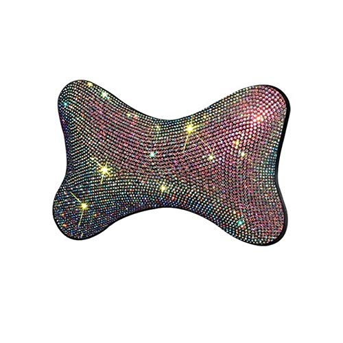  Car Neck Pillow Decoration, MoreChioce 3D Bling Rhinestone Glitter Crystal Car Interior Styling Accessories Car Interior Decoration Cover