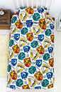 Harry Potter Reversible Grid Duvet Set (Twin) (Multicolored)
