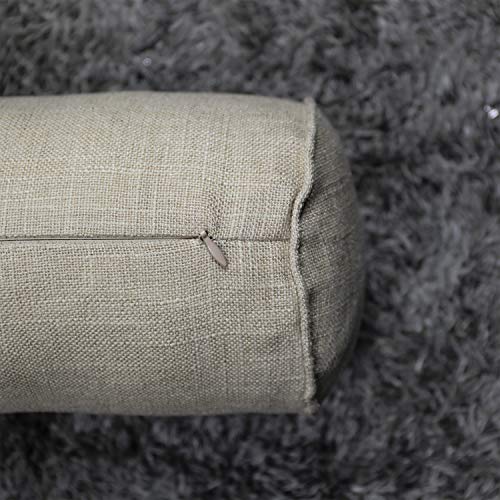  FINEASY Round Neck Pillow Roll Cervical Support Pillows Neck Pain Relief Cylinder Bolster Pillows With Removable Washable Cover For Sleeping/Chair/Car/Sofa…