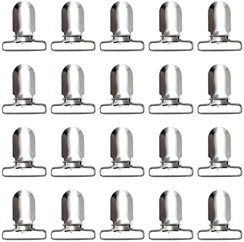 20 Pieces Men Suspender Clips Sheet Straps Holder Fasteners Clips Bed Sheet Clips Fasteners Clips