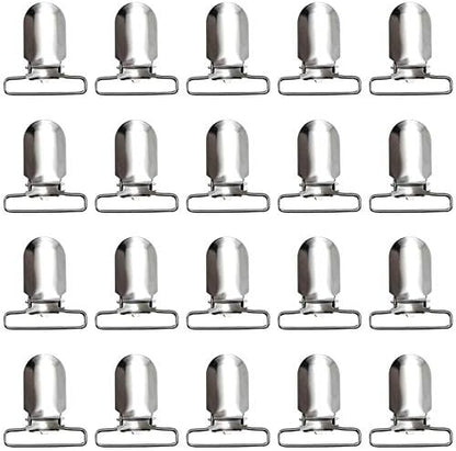  20 Pieces Men Suspender Clips Sheet Straps Holder Fasteners Clips Bed Sheet Clips Fasteners Clips