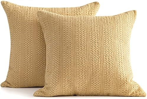  Cocoploceus 26x26 Pillow Covers Boho Euro Shams Set Of 2 Decorative Throw Pillow Covers Cotton Large Square Pillowcase For Couch Bed, Sage Green
