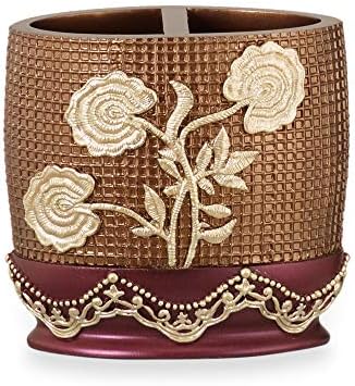  Ombre Rose Design Tooth Brush Holder, Blue