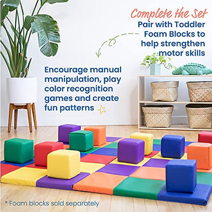 SoftZone Patchwork Activity Mat, Folding Playmat, Assorted