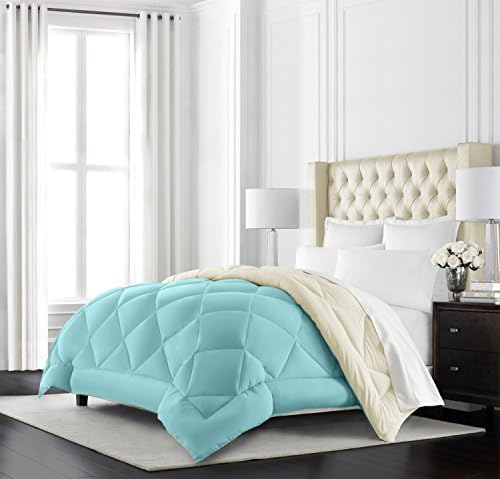  Beckham Hotel Collection Goose Down Alternative Reversible Comforter - All Season - Premium Quality Luxury Comforter - King/Cal King - Grey/Black