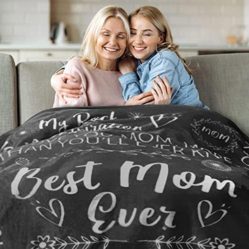  Mom Blanket, For Mom, Birthday Gifts For Mom From Daughter Or Son, Best Mom Ever Gift Blanket, Mom Gifts For Mother's Day, I Love You Mom Unique Birthday Gift