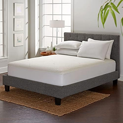  TYLINEN Queen Tencel Eucalyptus Mattress Protector - Waterproof Breathable Cooling Cover Protects Against Moisture, Spills, Stains - Noiseless, Machine Washable, Fits 16 Inch Bed (Queen)
