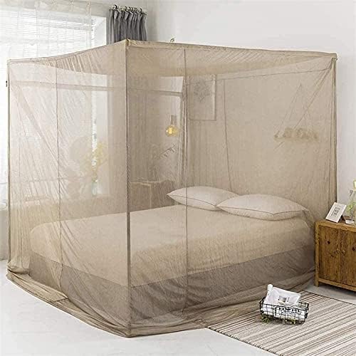  CZCZ Square EMF Shielding Canopy,Anti Radiation Bed Net Canopy Made By Silver Coated Mesh Radiation Shielding Rate 99.99% For WiFi Router Guard, 120x220x220cm