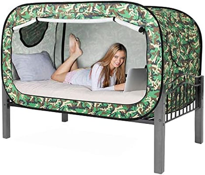  Op Up Privacy Tent For Indoor Use Bed Canopy For Sleeping Bed Tent Double Door With Mosquito Mesh Window