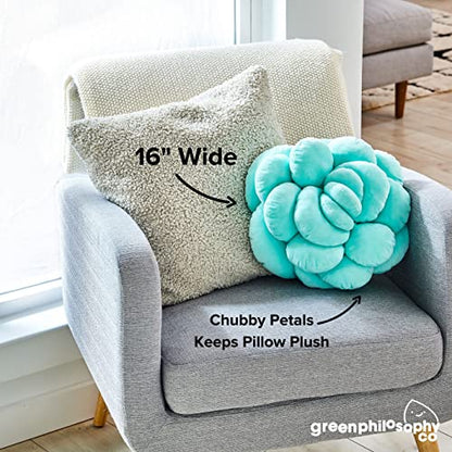  Mello Moonstone 3D Succulent Plant Pillow Aurora Green Bed Flower Decorative Cute Soft Sofa And Chair Plush Throw Cushion Great For Plant Lovers Green Thumb Friends And Family Accent Decor Gift