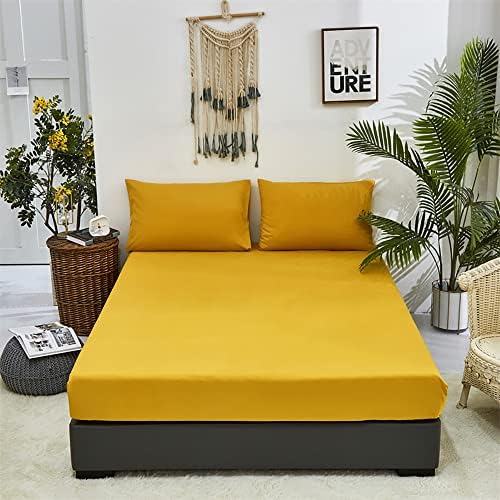  Solid Rust Bed Sheet Set Burnt Orange 4 Pieces Bedding Sheet Set 1 Fitted Sheet 1 Flat Sheet With 2 Pillowcases Queen Size Women Men Bed Caramel Sheet Sets