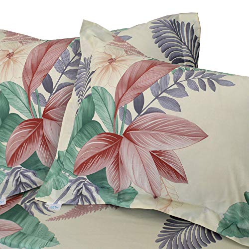  King Duvet Cover Set, 3pc Cotton Duvet Cover King Size 620 Thread Count, Soft King Cotton Duvet Cover, Colourful King Duvet Cover, Tropical Duvet Cover King Size, Wild Bloom