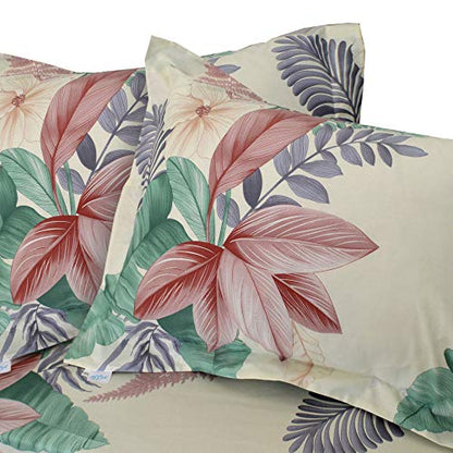  King Duvet Cover Set, 3pc Cotton Duvet Cover King Size 620 Thread Count, Soft King Cotton Duvet Cover, Colourful King Duvet Cover, Tropical Duvet Cover King Size, Wild Bloom