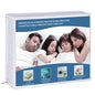  Waterproof Mattress Protector Queen Size, 100% Egyptian Cotton Breathable And Soft Mattress Protector, Vinyl-Free Hypoallergenic And Noiseless Mattress Cover, White