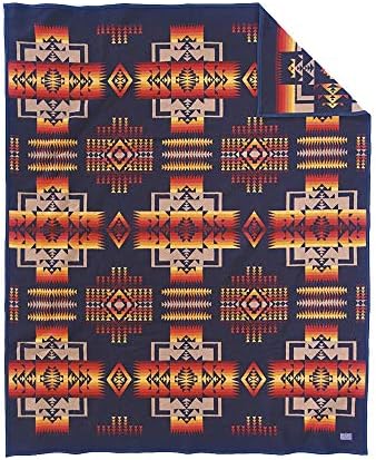 Pendleton Chief Joseph Robe Blanket Aqua, Twin Size