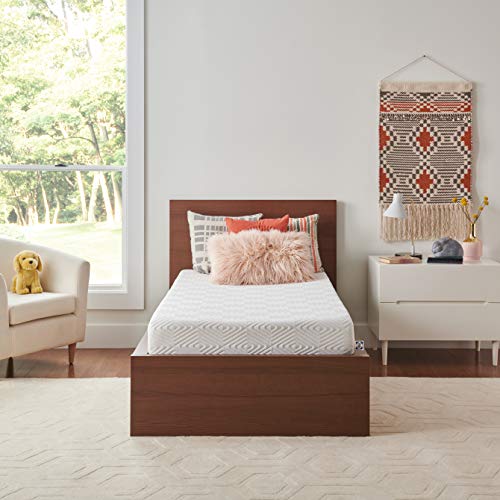  Ealy 8-Inch Full Memory Foam Bed In A Box With CopperChill + Essentials Memory Foam Gel Cooling Pillow Set