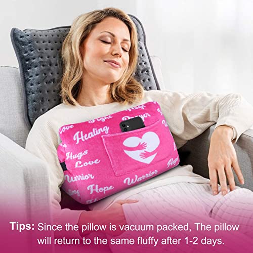  Mastectomy Pillow - Post Surgery Pillow,Breast Cancer Gifts For Women After Surgery Pillow For Breast Reduction Masectomy Patient Recovery,Sleeping Seatbelt Protection,Heart Surgery Pillow With Pocket