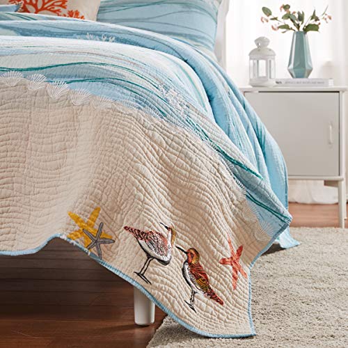  Greenland Home Maui Quilt Set, King/California King (3 Piece), Multi