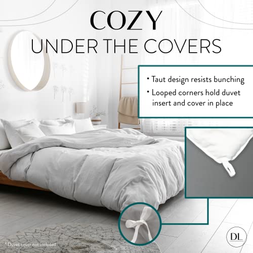  Uvet Insert Twin - Lightweight Down Comforter For Twin Size Bed - Cooling, Microfiber, Down Alternative Fill - Machine Washable, White﻿