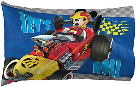  Jay Franco Bluey Hello 1 Single Reversible Pillowcase - Double-Sided Kids Super Soft Bedding (Official Bluey Product)