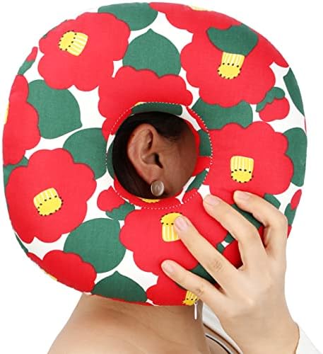  Piercing Pillow Ear Pillows Donut With Hole For Ear Pain CNH, Piercing, Pain Relief Sleeping, Pressure Sore, Side Sleepers, Headphones Minky Dot Lavender