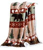  De Ridge Soft Sherpa Plush Throw Blanket, 54" X 68"