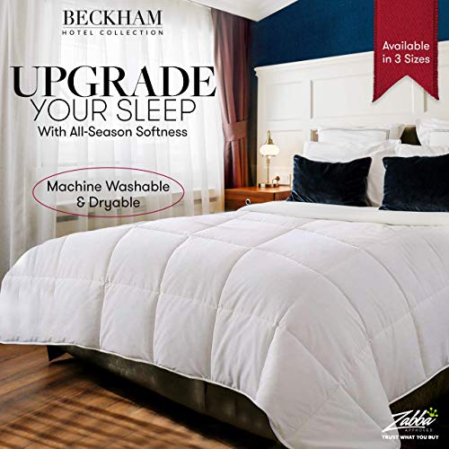  Beckham Luxury Linens Full/Queen Size Comforter - 1600 Series Down Alternative Home Bedding & Duvet Insert - Slate Gray