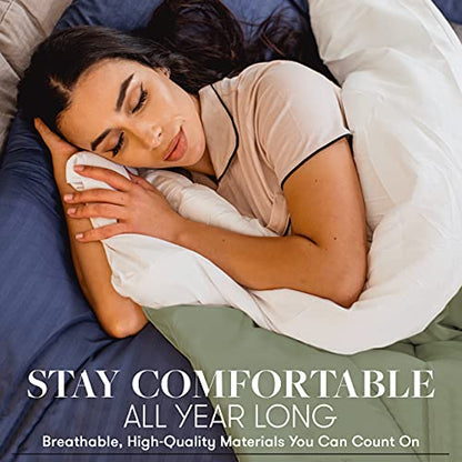  Beckham Hotel Collection Goose Down Alternative Reversible Comforter - All Season - Premium Quality Luxury Comforter - King/Cal King - Grey/Black