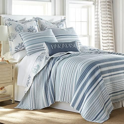  Levtex Home - Truro - Euro Sham (26x26in.) - Tropical Coral In Shades Of Teal