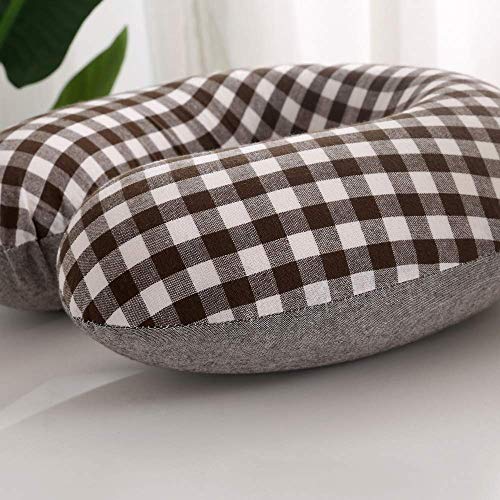  Edomi Buckwheat Neck Pillow For Sleeping U Shaped Pillow Cooling Travel Head Support Pillow For Neck Pain Relief Side Sleepers Buckwheat Hulls Concealed Zipper (12x12 Inch, AB-Black)