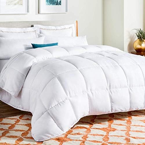  Comforter Duvet Insert Full White Down Alternative All Season Microfiber-Full Size - Box Stitched