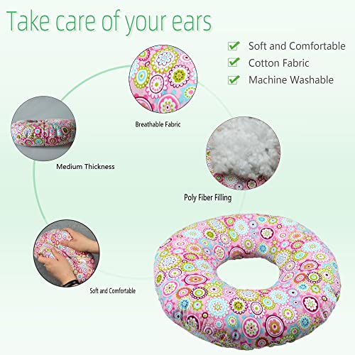 Pinklilycare Pillow With A Ear Hole For CNH And Ear Piercing Ear Pain Ear Inflammation Pressure Sores Side Sleeping Pillow Ear Guard Pillow