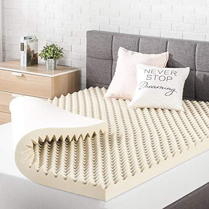  Best Price Mattress 4 Inch Egg Crate Memory Foam Mattress Topper With Calming Green Tea Infusion, CertiPUR-US Certified, Twin XL