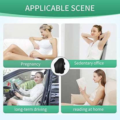  Lumbar Support Pillow For Office Chair Back Support Pillow For Chair Car Seat Back Support Ergonomic Back Chair Pillow Desk Chair Back Cushion For Back Pain Back Rest Pillow Lumbar Back Support